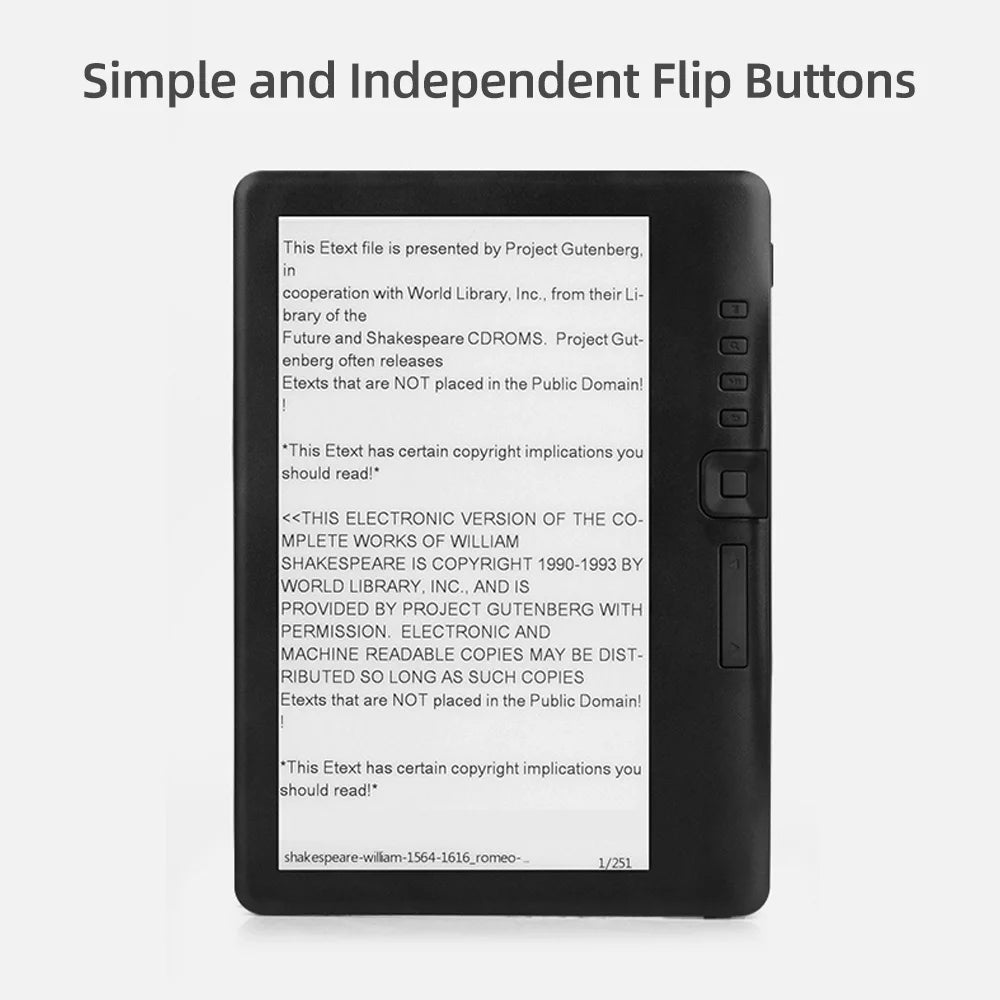 7 inch 8GB Portable E-book Reader E3094