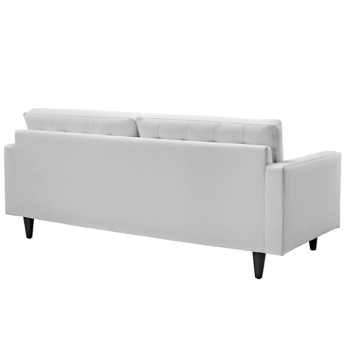 2 Piece White Leather Tufted Sofa Set G327344